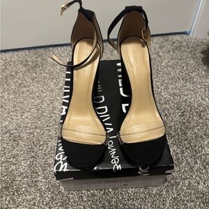 Wild Diva Black Heels Elegant Design